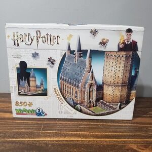 Wrebbit 3D Puzzle Harry Potter 850pc Hogwarts Great Hall New 3D Foam Jigsaw